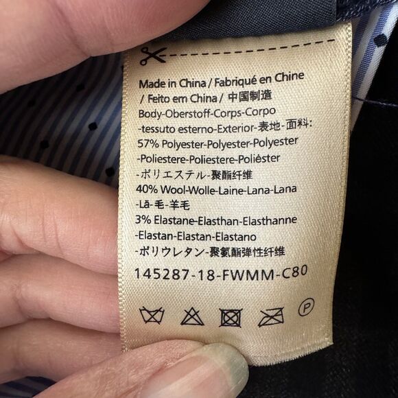 Scotch & Soda Amsterdam Couture Plaid Cuffed Pants 30x27 Wool Blend - Picture 10 of 15